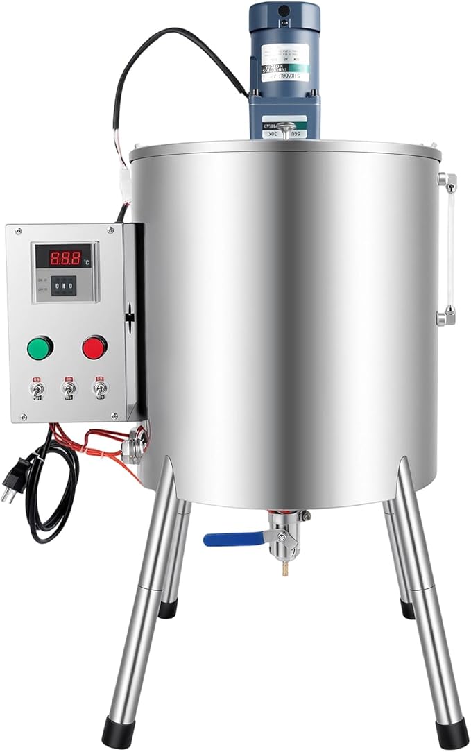 30L/8Gal Commercial Automatic Heating Stirring Mixing Filling Machine, 110v 1500w Lipstick Filling Machine for Dissolving and Filling Lipsticks, Candles, Vaseline, Oils