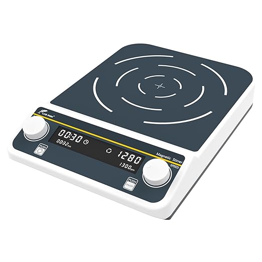 LAB FISH Digital 15L Magnetic Stirrer (15000ML) Large Capacity 1500PRM Magnetic Mixer 8.7"X8.7" Stir Plate W/Timer for Lab
