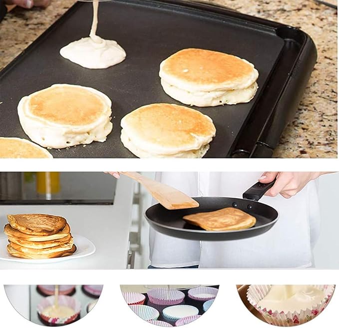 Pancake Batter Dispenser, 2 in 1 Batter Blend Mixer and Dispenser, Batters Dispensers Hand Blender Stirring Mixer Separator, Pancake Baking Cupcakes Waffle Muffin Mix Crepes Cake Maker with Measuring