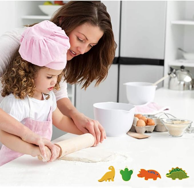 Dinosaur Cookie Cutters Set - Mini Small Sizes, 12pcs Biscuit Molds for Kids, Kitchen Tools for Cookie, Fruit, Fondant, Cake Decorations, Kid's Dinosaur Shapes