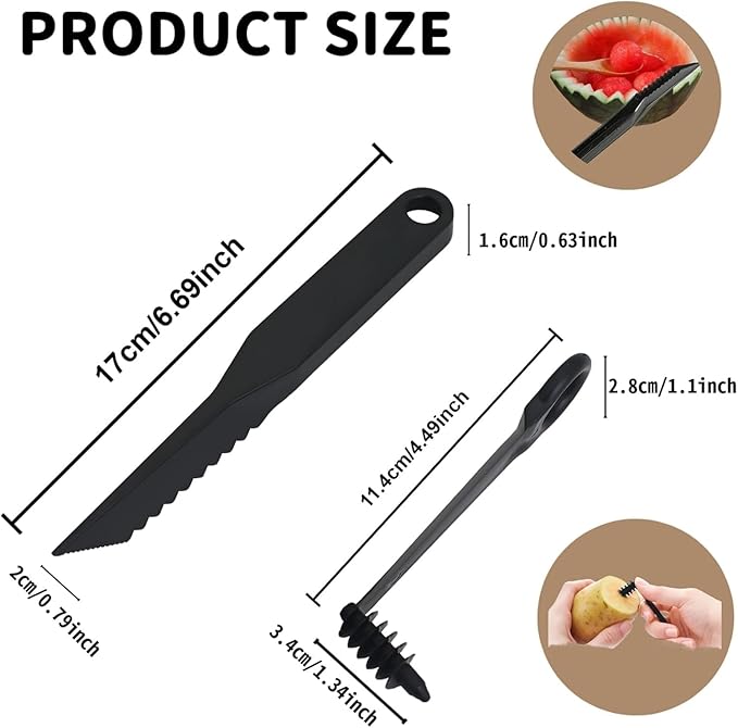 Kitchen Spiral and V-Shaped Tools, Spiral Slicer Blade Potato Cucumber Spiral Cutter, Fruits and Vegetable Carving Knife Hand Slicer Cutter, Manual Screw Peelers Kitchens and Dining Tooling