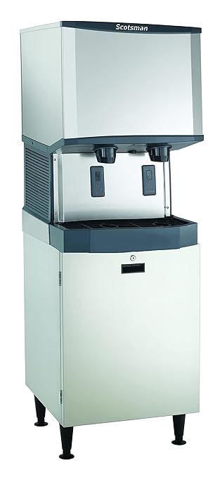 Scotsman HID525A-1 Meridian Nugget Ice & Water Dispenser, 25-Pound Capacity, Stainless Steel, 115-Volts, NSF