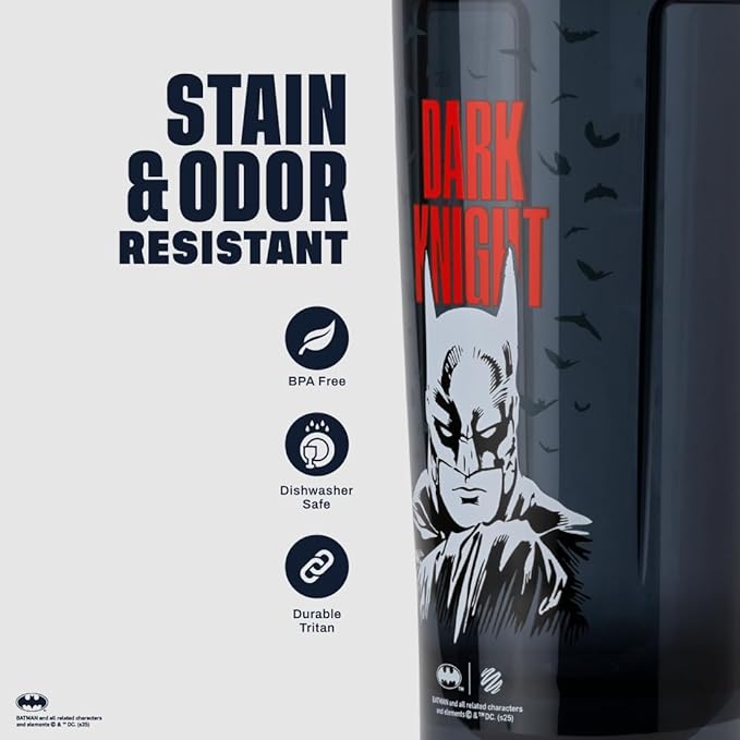 BlenderBottle DARK KNIGHT (Batman) Pro28-28-oz. - Full-Color Red/Black