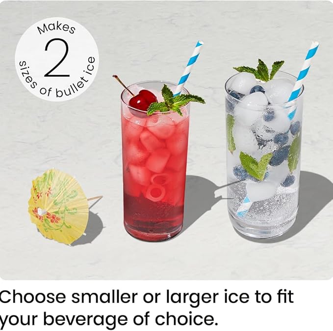 ICEMAN Dual-Size Ice Maker Countertop - Portable Ice Machine, Large and Small Ice Machine Maker with Self Cleaning, 9 Cubes in 7 Mins, 22lbs/24hrs, for Home, Kitchen, Office, Party, Ice Scoop Included