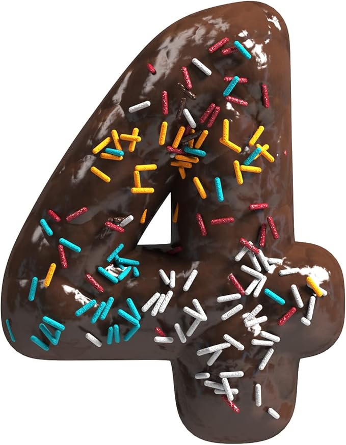 Number 4 Cookie Cutter – Sharp & Safe Stainless Steel Cooking Utensils – Ideal For Sandwiches, Pancakes, Fruits & Crafts – Dishwasher-Safe Bakery Supplies from Sweet Cookie Crumbs (3.2”T x 2.2”W)