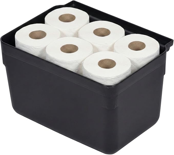 Restaurantware RW Clean 13 Inch x 7 Inch Bus Tub 1 Small Bus Box - Attachable Commerical Black Plastic Restaurant Tub Fits Rolling Utility Cart Heavy Duty