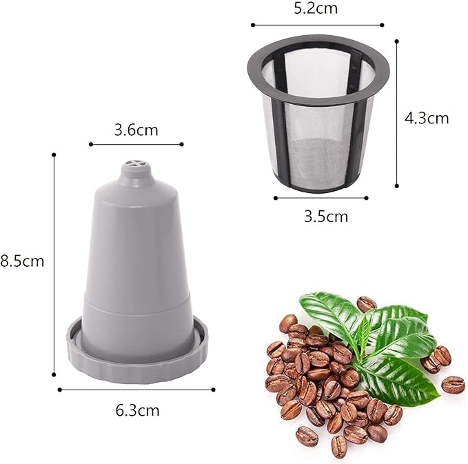 3 Pack Reusable Coffee Pods, Reusable Coffee Filters Fit for 1.0 Brewers, K-Classic, K-Mini, Universal Fit B30 B40 B50 B60 B70 Series