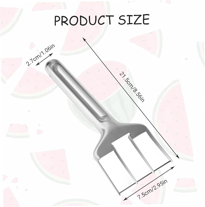 Stainless Steel Watermelon Slicer – Quick & Easy Watermelon Cutter Tool for Perfect Slices, Cubes & Wedges – Multi-Fruit Melon Cutter for Cantaloupe, Honeydew