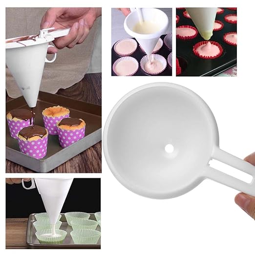 2 Pcs Adjustable Icing Candy Funnel,Cream Dispenser Pastry Tools for Kitchen & Home