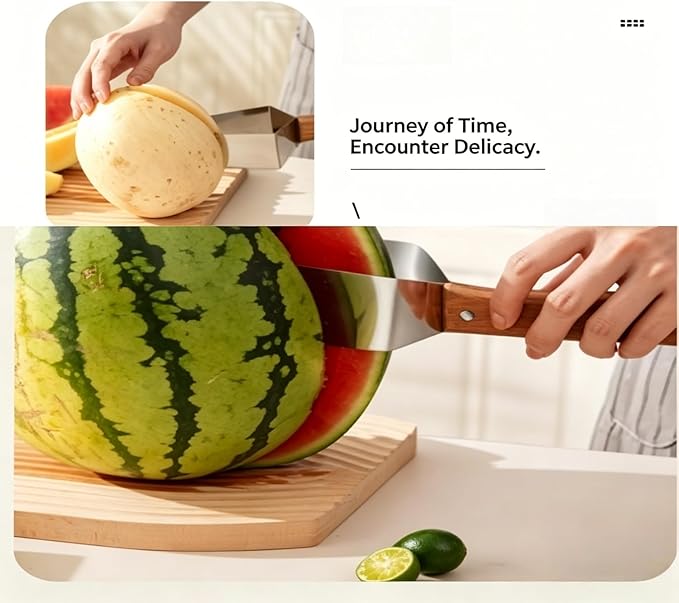 2026 New Stainless Steel Watermelon Cutter Slicer，Watermelon Cutter Slice Tool, Triangle Watermelon Cutters, Stainless Steel Multifunctional Fruit Slicing And Meat Divider (3pcs)