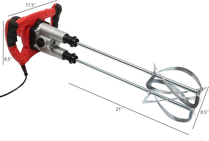 Lab Overhead Stirrer 100W Electric Overhead Mixer 10L Laboratory Industrial Liquid Mixer, 0-120min Time and 0-2800RPM Speed Adjustable Stirring Lab Mixer