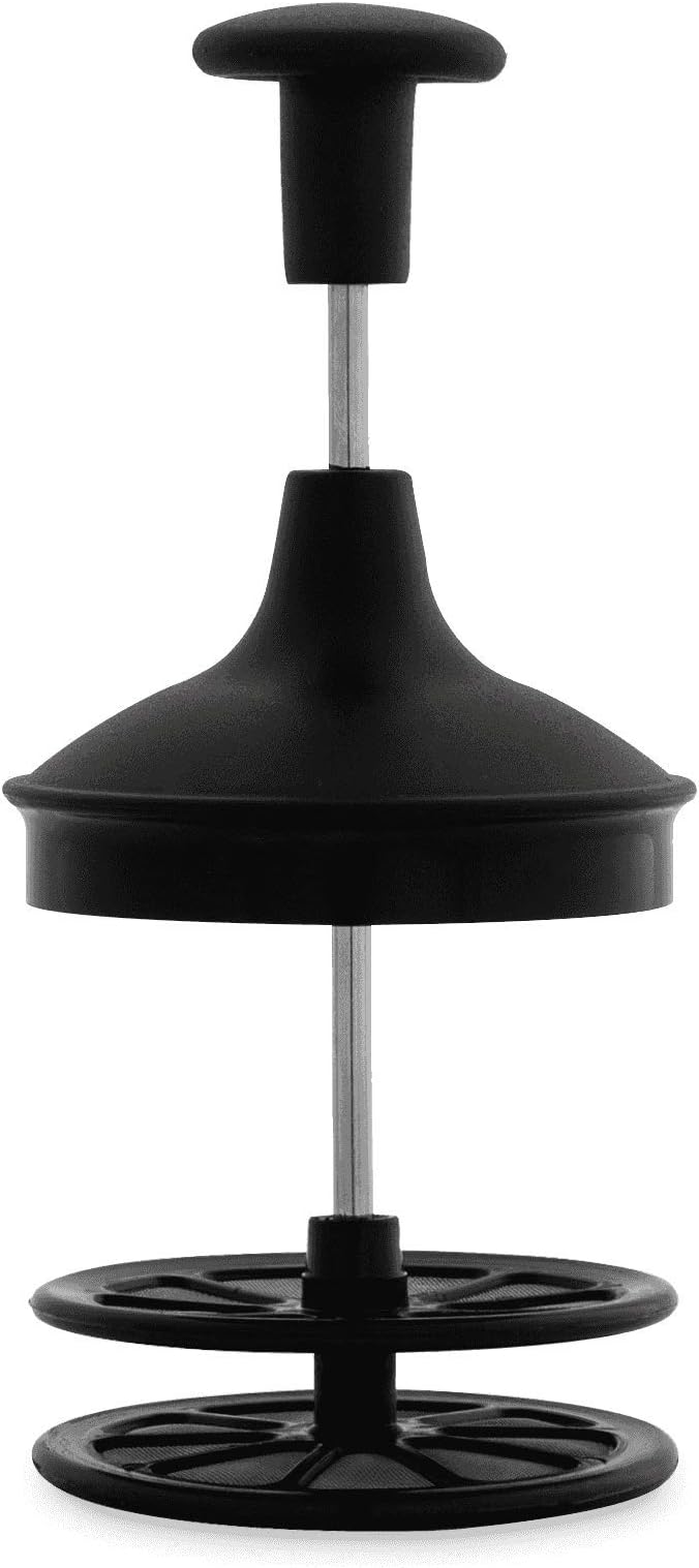 Bialetti 00AGR394 Tutto Crema Milk Frother, Black