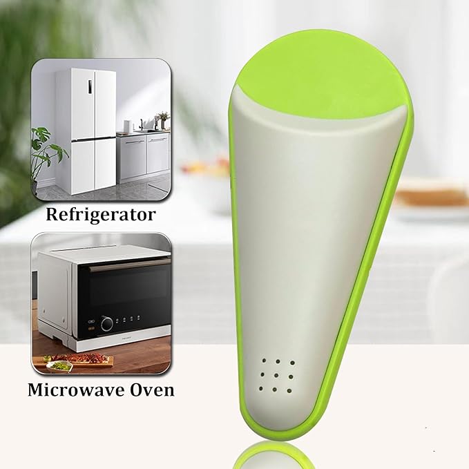 2PCS Magnetic Scissors Holder, Adsorption & Draining Holes Design ABS Plastic Detachable Refrigerator Magnetic Scissors Storage Box, Shears Storage Case for Kitchen Organizer (Green)