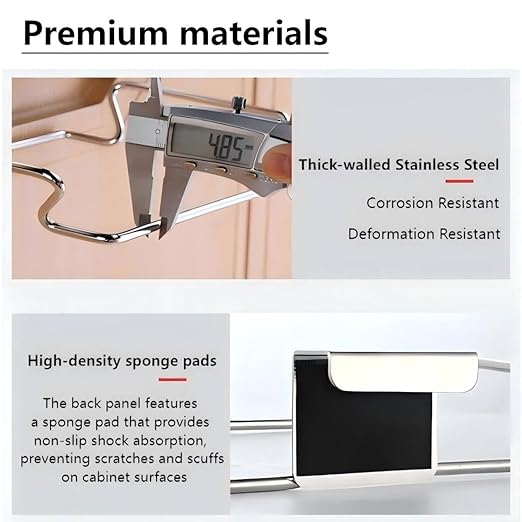 Metal Trash Bag Holder for Kitchen,Office,Dorm Room,Hanging Trash Can, Under Cabinet Hanger Rack,Space Saving Garbage Hook,Bag Holder for Plastic Bags (Black, 9.3 * 5.9'')