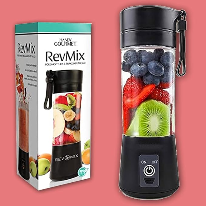 Handy Gourmet RevMix – for Smoothies and Shakes on The Go,Black