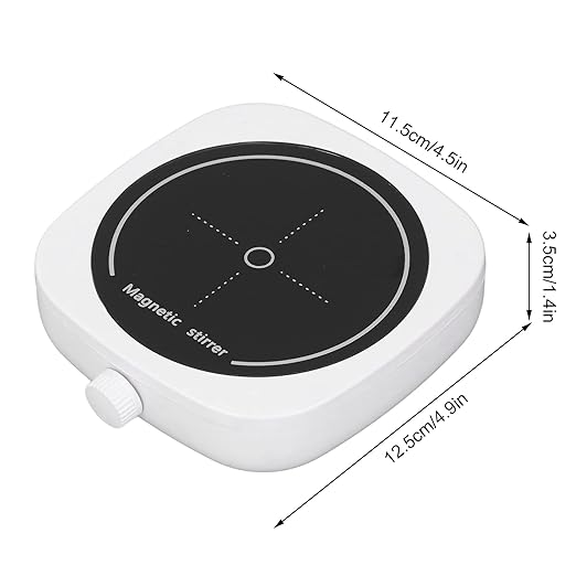 1L Magnetic Stirrer Tempered Glass Automatic Pot Stirrer Silent Mini USB Magnetic Liquid Mixer for Home 5x4.5x1.4in