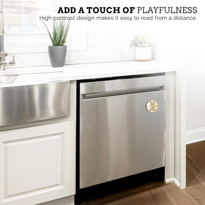 Funny Dishwasher Magnet Clean Dirty Sign, Kitchen Organization and Storage, Clean Dirty Magnet for Dishwasher, First Apartment Must Haves, New Home Essentials, Farmhouse Kitchen Decor and Accessories