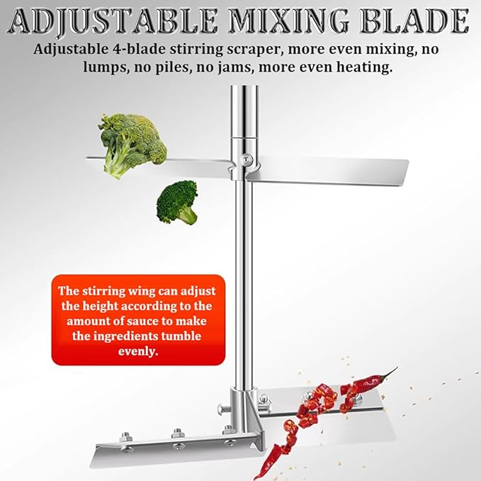 Automatic Pot Mixer with Adjustable Speeds - Self-Stirring Kitchen Gadget for Sauces and Pans, Easy-to-Use Food Tool, Ideal for 20L/25L/40L Cookware (Pot Not Included)