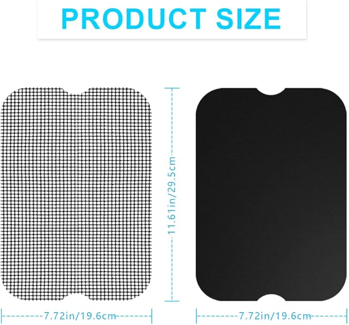 3PCS Air Fryer Liners and 3PCS Mesh Grill Mats Compatible with Ninja Foodi Smart XL FG551, Reusable Liner Non-Stick Air Fryer Accessories Mat for Ninja XL FG551, Replacement for Parchment Paper