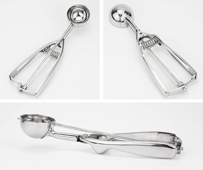 Professional 18/8 Stainless Steel Medium Cookie Scoop, Size 40