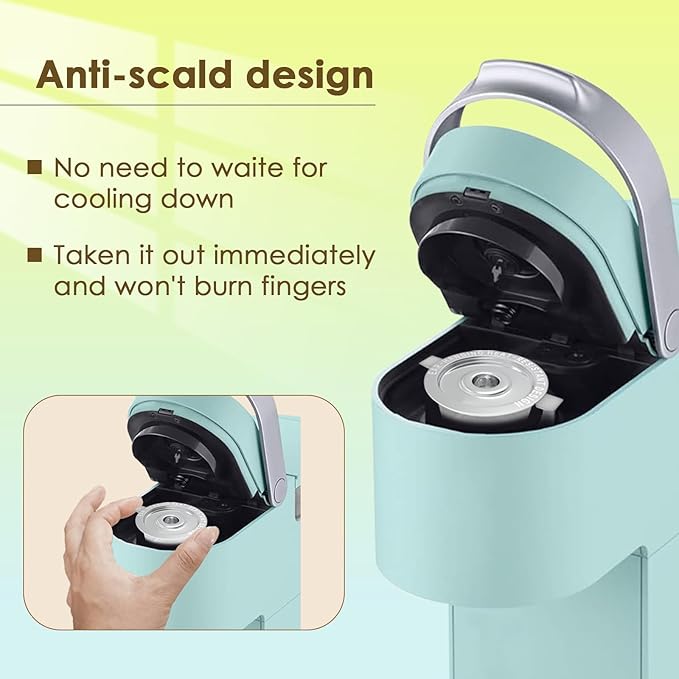 Haetyly 2 Pack Reusable K Cups Campatible with Keurig 1.0 Coffee Maker,Stainless Steel Reusable Coffee Pods with Heat Resistant Handles Innovative Design