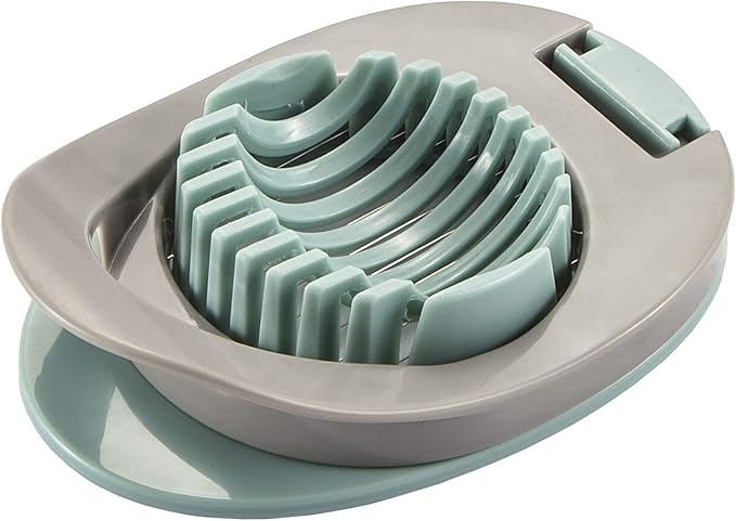 Ortarco Egg Slicer for Boiled Eggs Strawberry Cutter with Stainless Steel Wire （Green）