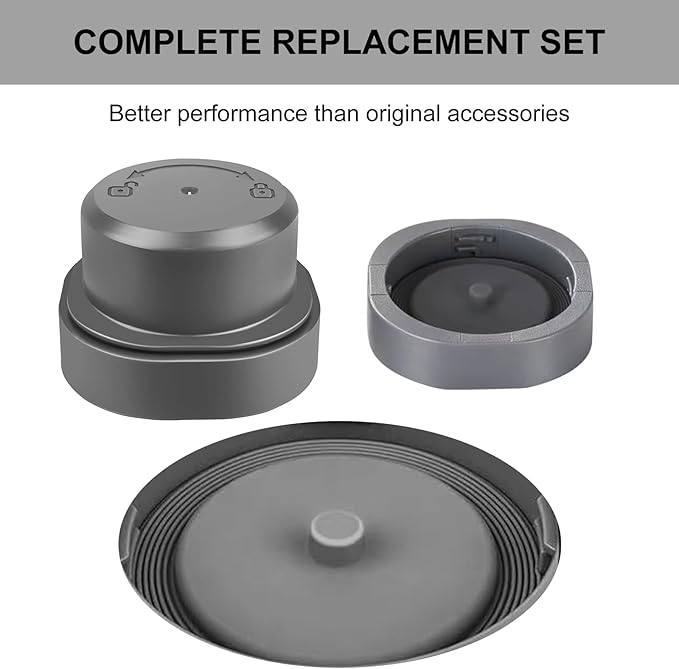 Zero-Leak Vessel Cap & Shock-Proof Blade Cover for Ninja Blast Portable Blender Accessories (BC100/BC151) — Odor-Resistant Tritan Lid, Double-Seal Leakproof, Easy-Clean, Travel/Gym/Car Ready
