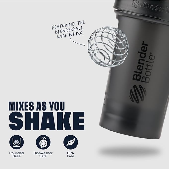 BlenderBottle Classic V2 Shaker Bottle Perfect for Protein Shakes and Pre Workout, 28-Ounce (2 Pack), Red, Green