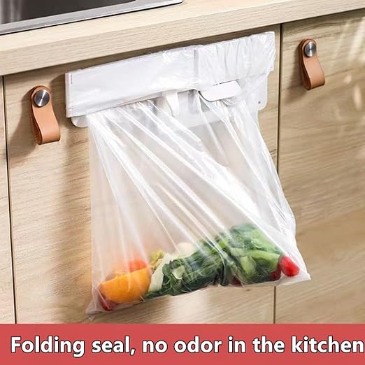 Hanging Foldable Kitchen Waste Bin, Toilet Trash Can, Sealable Garbage Can, No Odor, Space-Saving Design, for Cabinet Door, Bathroom, Desk, RV, Car & Camping, Office