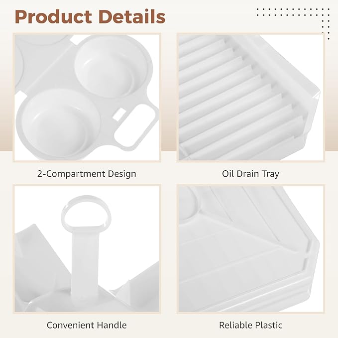 6 PCS Microwave Breakfast Cooking Set, Includes microwave egg cooker, Omelet Maker, Bacon Tray, Potato Rack, Silicone Spatula & Brush, Non-Stick and Easy-to-Use Microwave Egg Bacon Cooking Kit