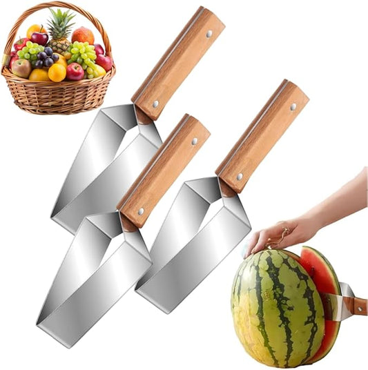 Triangle Watermelon Cutter, 2026 New Watermelon Cutter Slicer Tool, Watermelon Cutter Slice Tool,Stainless Steel Watermelon Slicer,Stainless Steel Multifunctional Fruit Slicing And Meat Divider (3PCS)