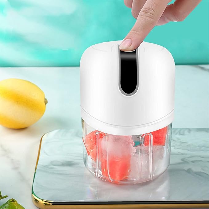 White S7 Electric Ice Crusher, Shaver & Maker - Portable, Ideal for Home, Restaurants & Cafes