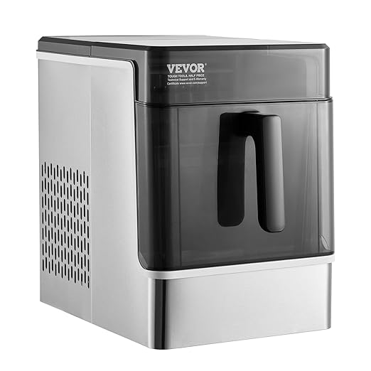 VEVOR Ice Cube Maker Countertop, 32 Cubes Ready in 15 Mins, 50lbs/24h Self-Cleaning Portable Ice Maker with Convenient Ice Transfer, 3 Sizes Ice Cube Maker Machine for Home Kitchen Office Party