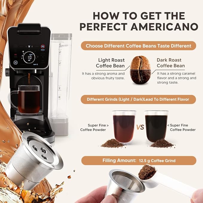 2 Pack K Cups Reusable Coffee Pods for Ninja Dual Brew Coffee Maker Stainless Steel Permanent K Cups Filters Coffee Accessories Compatible with Ninja CFP201 CFP301 Dual Brew Pro Machine