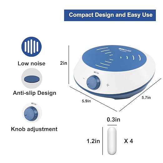 ONiLAB Magnetic Stirrer with 4 Stir Bars, 2000rpm Magnetic Mixer with Stirring Capacity 3000ml (No Heating)