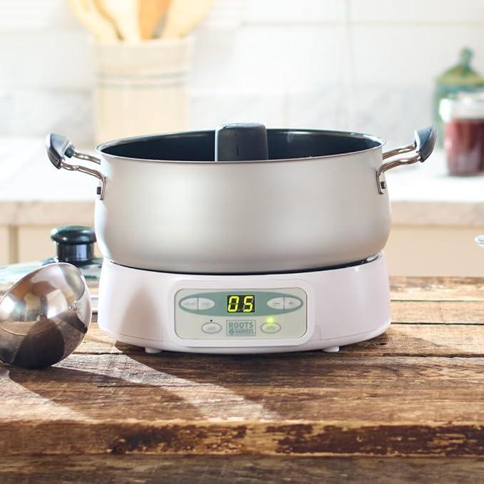 Roots & Harvest Automatic Jam and Jelly Maker, Silver – Easy-to-use