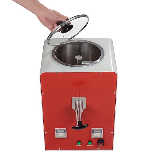 EustomA Agar Gel Mixer,5L Stirrer Machine for Melting and Mixing Duplicating with Visible Window Mini Automatic Dental Lab Equipment