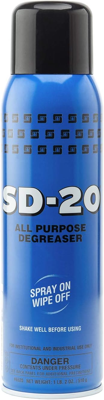 Spartan SD-20 All Purpose Degreaser 1 lb 2 oz/ 510g, Spray on-Wipe Off, Pack of 4
