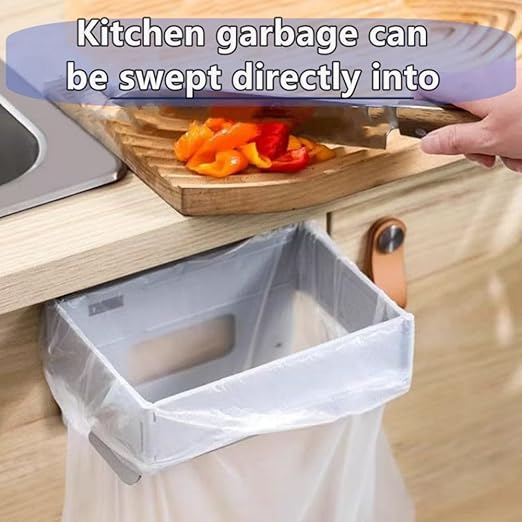 Hanging Foldable Kitchen Waste Bin, Toilet Trash Can, Sealable Garbage Can, No Odor, Space-Saving Design, for Cabinet Door, Bathroom, Desk, RV, Car & Camping, Office