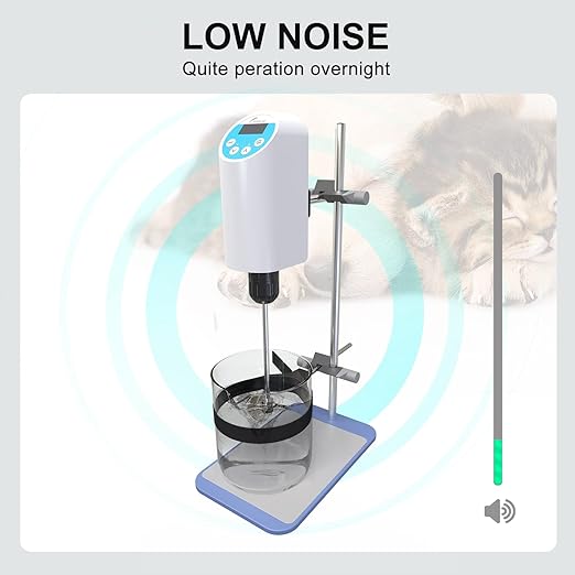 JOANLAB Digital Overhead Stirrer Mixer 10L Electric Laboratory Industrial Liquid Mixer Stirring 10,000mPa.s,100-2000RPM Adjustable