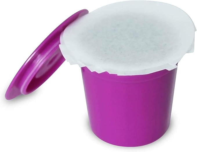 Perfect Pod EZ-Cup Disposable Paper Filters with Patented Lid Design for Reusable Coffee Pods 8-Pack (400 Filters)