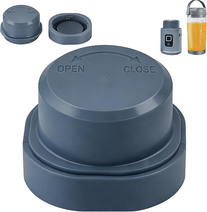 Blade Cover and Vessel Cap Set for Ninja Blast Portable Blender BC100 & BC151 Series Leakproof Replacement Accessories for Food-Grade,Dishwasher-Safe,Blue