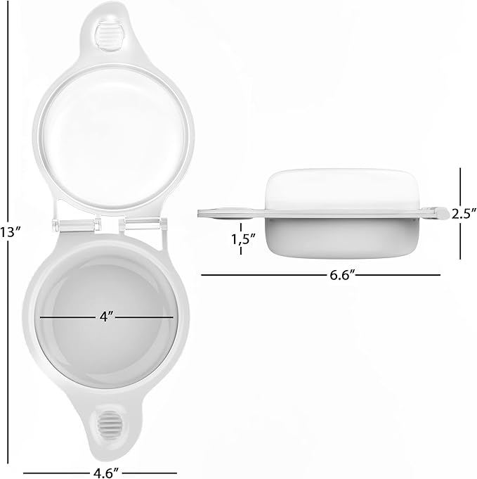 Microwave Egg Maker, a Healthy Breakfast Cooking Utensil - Kitchen Essentials, Easy to Make- Holds Up to Two Eggs and Cooks in 45 Seconds