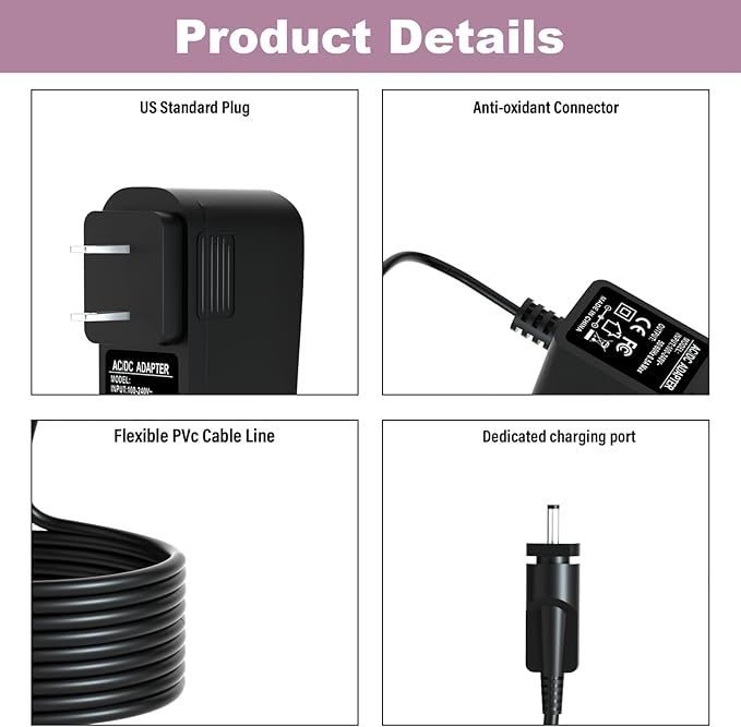 Charger for Ninja Blast Max Portable Blender Compatible with Ninja Blast Max BC251 Portable Blender Power Adapter Cord