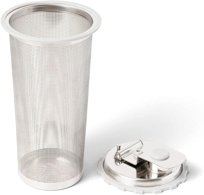Jarware Cold Brew Coffee Maker and Tea Infuser Lid For Wide Mouth Mason Jars,Black
