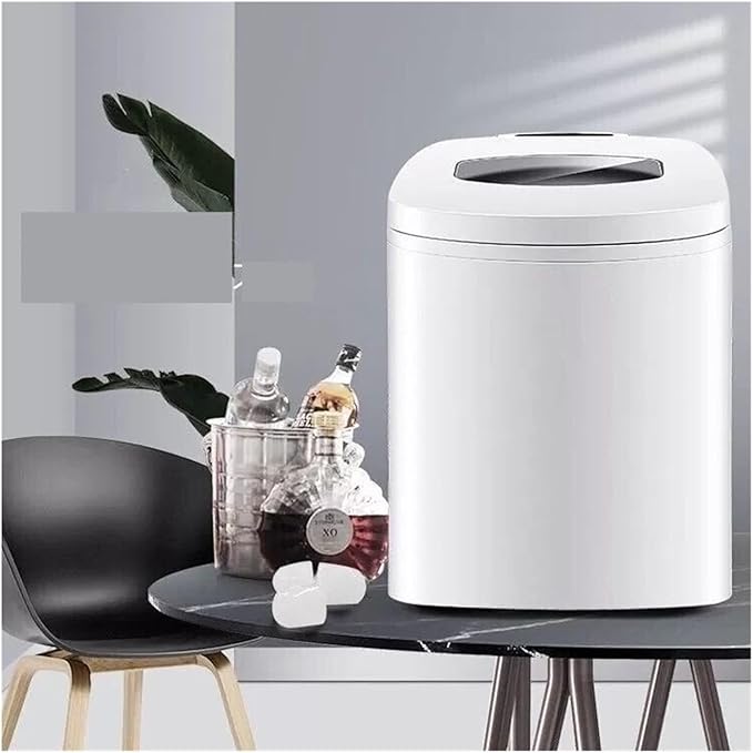 ice Crusher, Portable Compact Ice Maker, Counter Top Ice Making Machine, 26lb per Day, White,for Home, Restaurants & Cafes