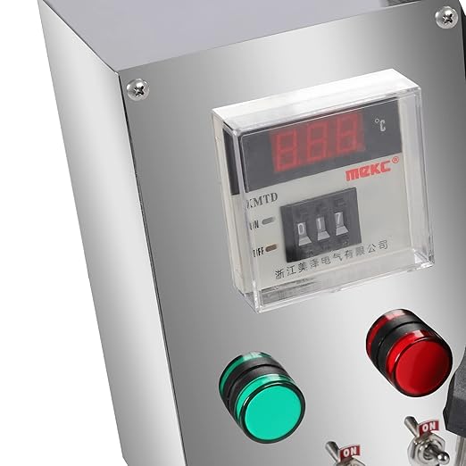 120W 110V Heated Mixing Tank, Stainless Steel Heating Stirring Pot with Stirrer & Temperature Control, for Lipstick Filling, Candle Making, Melting Shoe Polish Ointment Petroleum Jelly (30L)