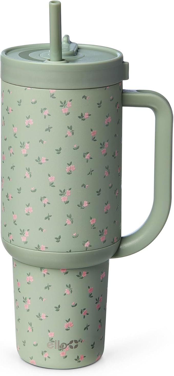 Ello Oasis 40oz Stainless Steel Tumbler - Full Bloom