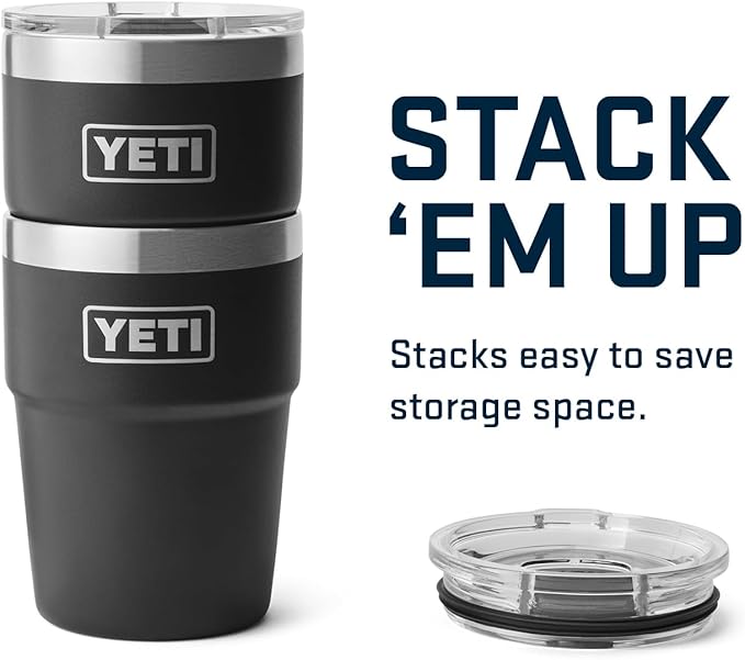 YETI Rambler 16 oz Stackable Tumbler, Vacuum Insulated, Stainless Steel with MagSlider Lid | Stackable, Stackable, Vacuum Insulated, MagSlider Lid, MagSlider Lid, Vacuum Insulated