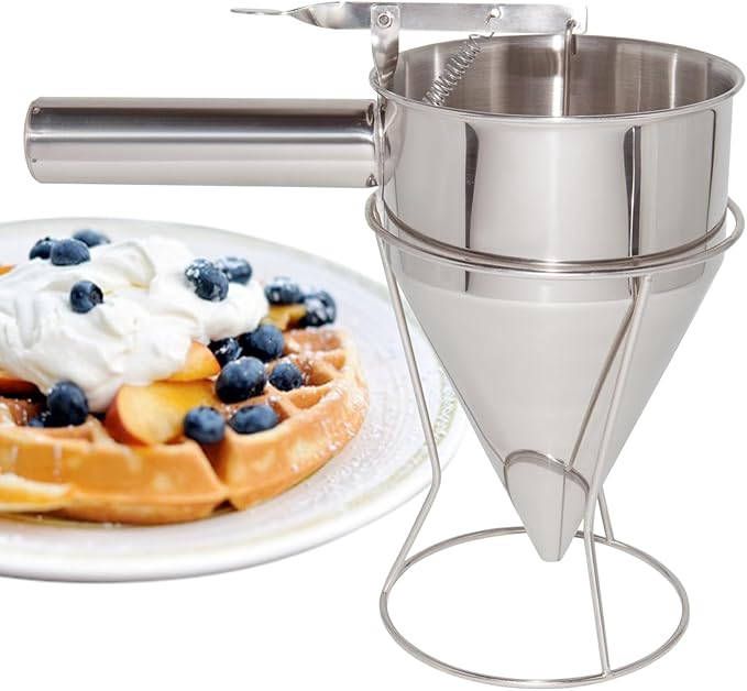 ALDKitchen Dough Dispenser | Stainless Steel | Batter Pourer (Funnel)